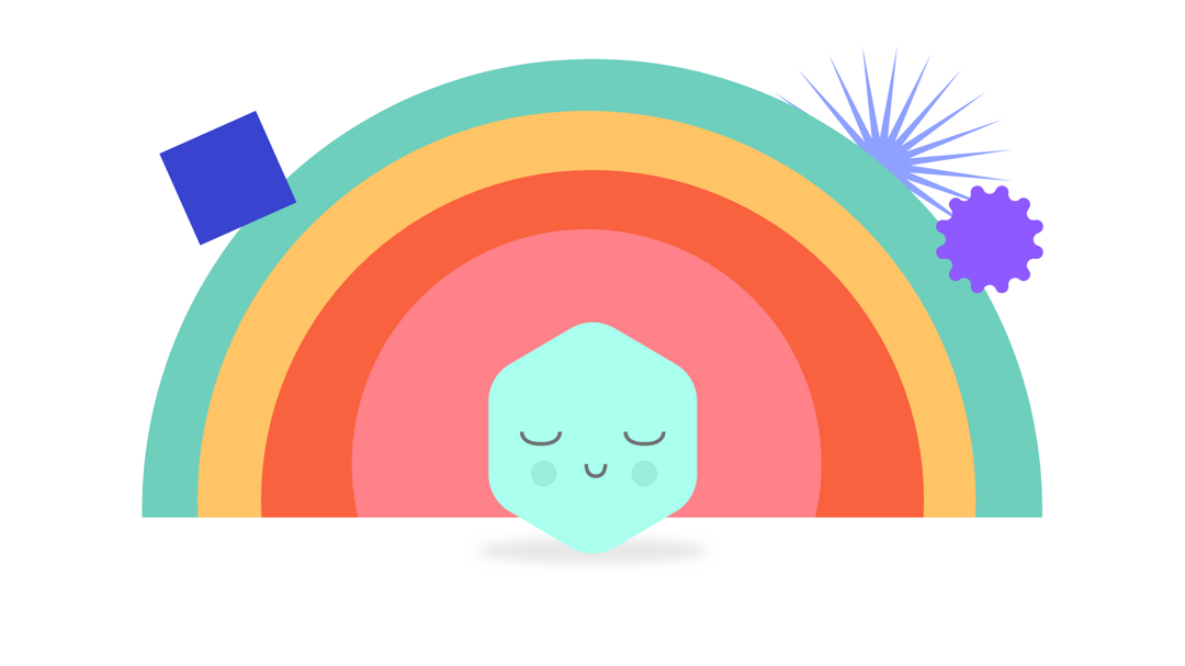 Brand illustration system — shapes and character elements