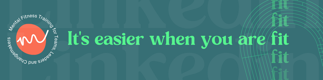 LinkedIn banner — It's easier when you are fit