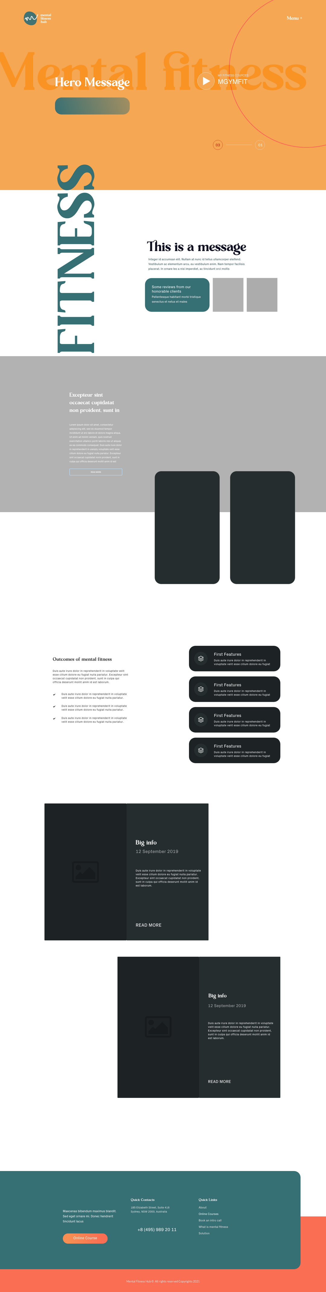 Web design — What is mental fitness page
