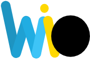 Early Workio logo concept — the 'wio' mark in development